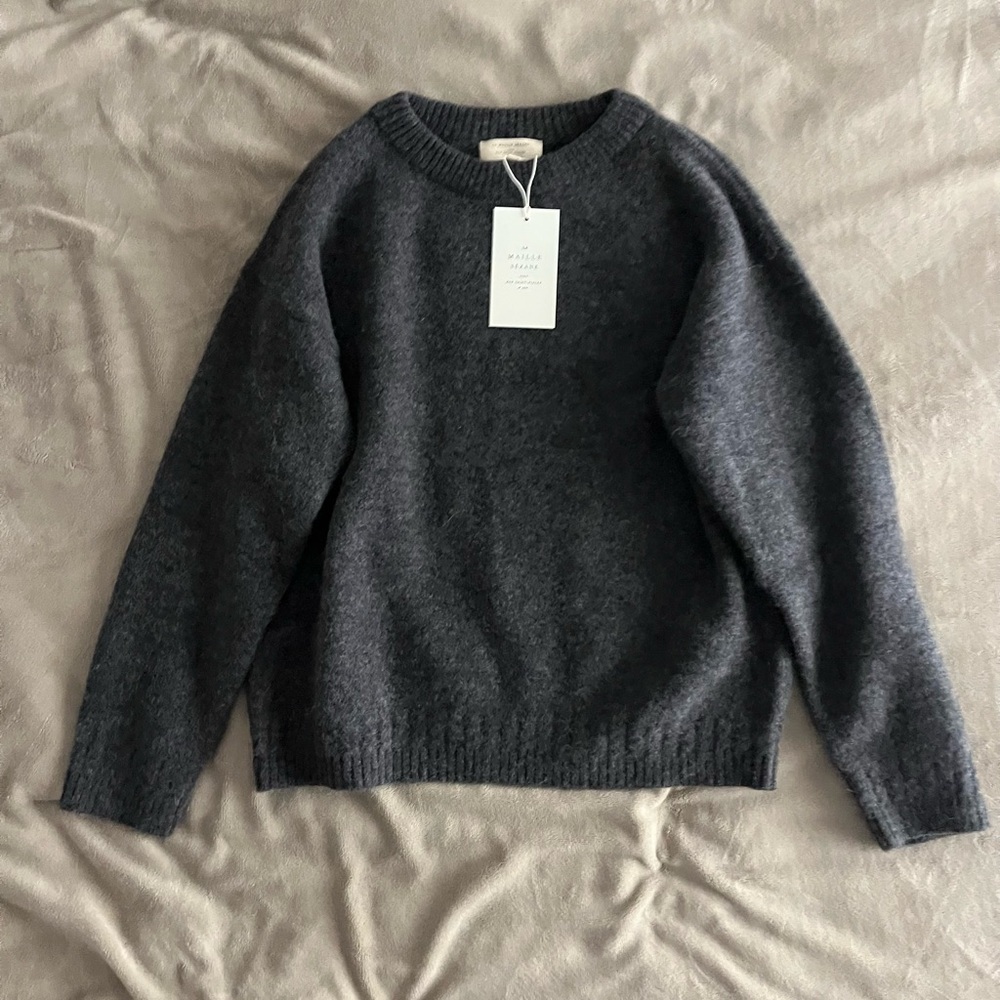 Sezane amiel jumper dark grey large NWT